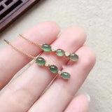 Green Chalcedony Gourd Ladies Ring - Adjustable Party Jewelry
