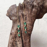 Green Chalcedony Gourd Ladies Ring - Adjustable Party Jewelry