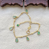 Silver Inlaid Chalcedony Gourd Bracelet