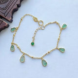 Silver Inlaid Chalcedony Gourd Bracelet
