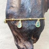Silver Inlaid Chalcedony Gourd Bracelet