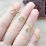 Silver Inlaid Chalcedony Gourd Bracelet