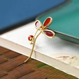 Southern Rubellite Shamrock Pearl Brooch - Glamour Anniversary Jewelry