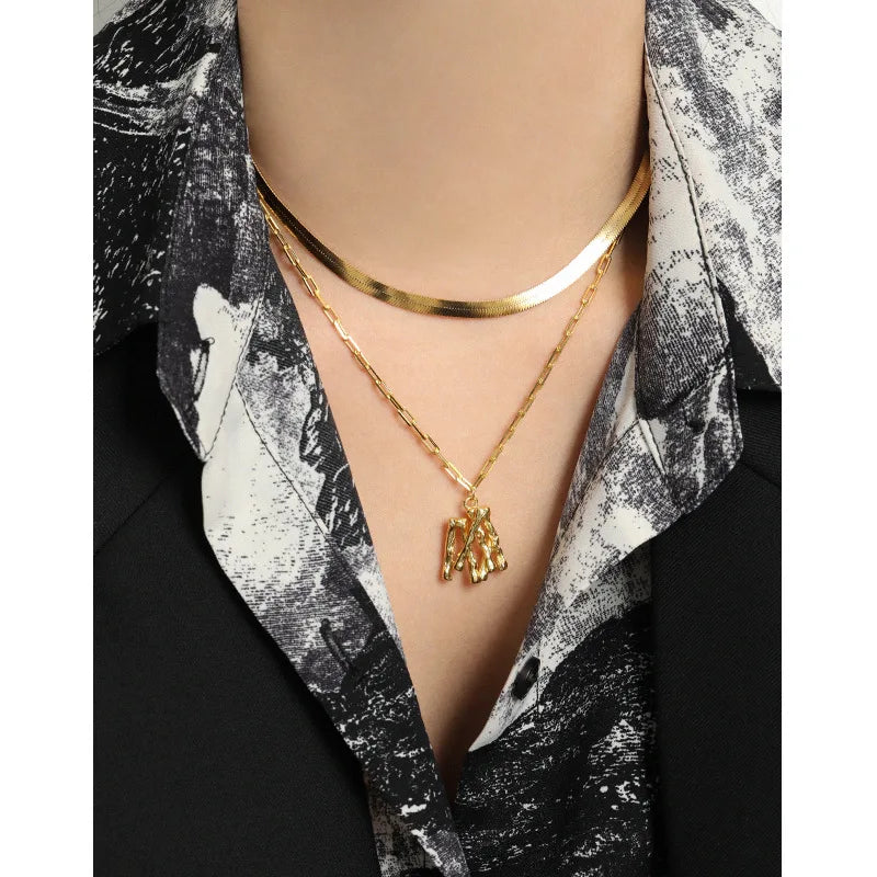 Minimalist Flat Snake Bone Chain Choker Necklace 100% S925 Sterling Silver