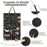 Felt Jewelry Storage Display Hanging Bag Organizer