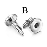 18mm Snap Button Cufflinks for Wedding Suit Shirt