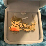 Cartoon Characters Baby Name Necklace Stainless Steel Letter Number Necklaces