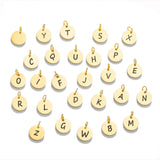 Interlocking Circle Initial Necklace Set, Double Circle Disc Necklace