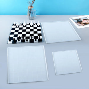 Chess Checkerboard Silicone Mould DIY Polymer Clay Epoxy Resin Mold