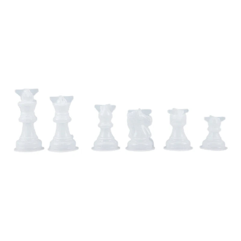 Chess Checkerboard Piece Casting Silicone Mould DIY Crafts Making Tools