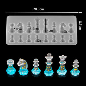 Chess Crystal Epoxy Resin Mold for DIY Crafts