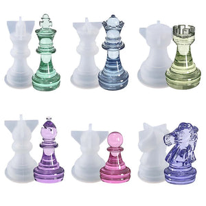 Chess Epoxy Resin Mold Chess Pieces Silicone Mould DIY Crafts