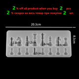 Chess Shape Silicone Mold for UV Resin DIY Epoxy Pendant Jewelry Making