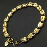 24k Real Fish Pendant Bracelet, Inverted Euro Plated