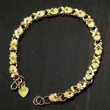 24k Real Fish Pendant Bracelet, Inverted Euro Plated