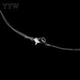 Invisible Pearl Chain Necklace Choker Bib Women Colar