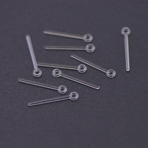 Clear Plastic Resin Stud Earrings DIY Component