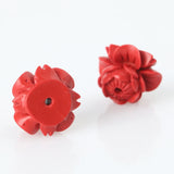 Red Chinese Cinnabar Beads for Prayer Buddhist Jewelry Making