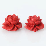 Red Chinese Cinnabar Beads for Prayer Buddhist Jewelry Making