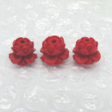 Red Chinese Cinnabar Beads for Prayer Buddhist Jewelry Making