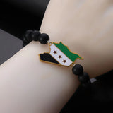 Iraq Syria Flag Beads Bracelet Jewelry Iraqi Syrians