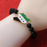 Iraq Syria Flag Beads Bracelet - Iraqi Syrians Jewelry