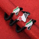 Iraq Syria Flag Beads Bracelet - Iraqi Syrians Jewelry