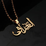 Iraq in Arabic Pendant Necklace For Men Women Amulet Iraqi Jewelry