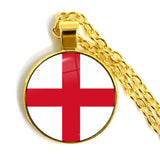 Ireland, Wales, Vanuatu, Tonga, Suriname Flag Pendant Necklace Gift