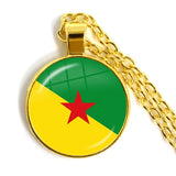 Ireland, Wales, Vanuatu, Tonga, Suriname Flag Pendant Necklace Gift