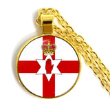 Ireland, Wales, Vanuatu, Tonga, Suriname Flag Pendant Necklace Gift