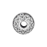 Iridescent Glass Charm Beads Sterling Silver Jewelry