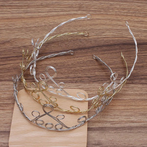 Adjustable Crown Head Bands Metal Hair Band DIY Jewel