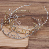 Adjustable Crown Head Bands Metal Hair Band DIY Jewel