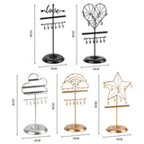 Iron Art Detachable Earrings Holder Jewelry Organizer for Girls