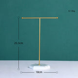 T-shaped Jewelry Displays Stand Counter Storage Earrings Ring Watch Necklace