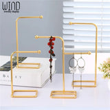 Iron Jewelry Display Stand Earrings Necklace Hanger Props