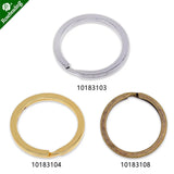 Iron Round Key Rings Split Rings Circle,Flat Key Chain - 50pcs/lot