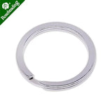 Iron Round Key Rings Split Rings Circle,Flat Key Chain - 50pcs/lot