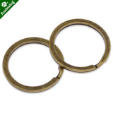 Iron Round Key Rings Split Rings Circle,Flat Key Chain - 50pcs/lot