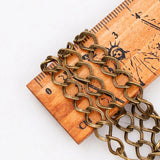 1.2x7x8mm Antique Bronze Iron Chain Necklace