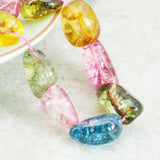 Multicolor Tourmaline Beads Strand 10x16mm Jewelry Making
