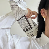 Irregular 925 Silver 18K Bow Tie Water Droplets Earrings For Women