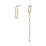 Irregular 925 Silver Chain Earrings Women Earrings Silver 925 Jewelry