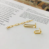 Irregular 925 Silver Chain Earrings Women Earrings Silver 925 Jewelry