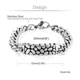 Abstract Spotted Chain & Link Bracelets for Men Stainless Steel SL031