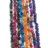 Natural Agate Beads for DIY Bracelets - Gemstone Making Supplies