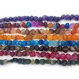 Natural Agate Beads for DIY Bracelets - Gemstone Making Supplies