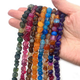 Natural Agate Beads for DIY Bracelets - Gemstone Making Supplies
