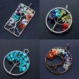 Natural Stone Healing Chip Beads Kit with Shell Beads